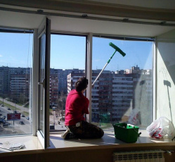 Мытье окон в однокомнатной квартире Высоковск